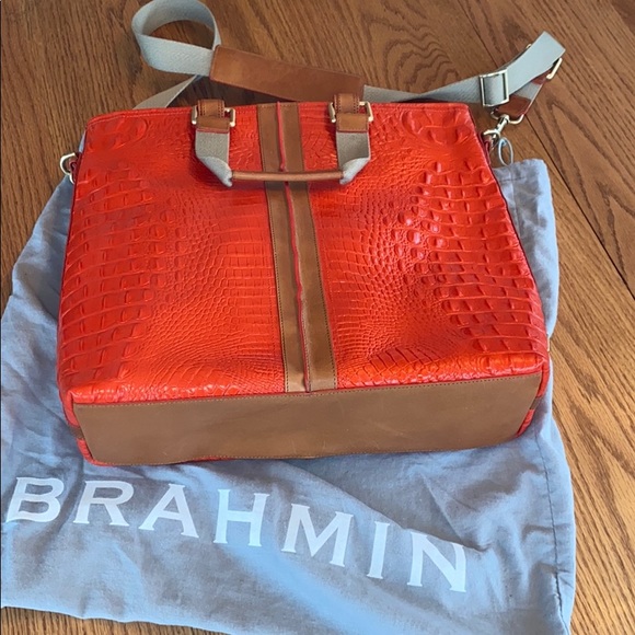 Brahmin Handbags - Orange Brahmin Lyle firecracker vibe bag. NWT